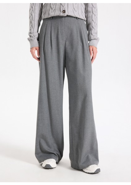 Normal Bel Bol Kesim Gri Kadın Pantolon J5WL-PNT7075 modelleri