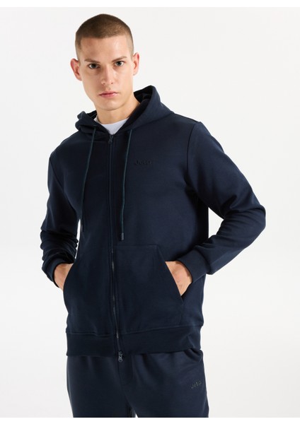 Kapüşon Yaka Düz Lacivert Erkek Sweatmont J5WM-SWT7399 modelleri
