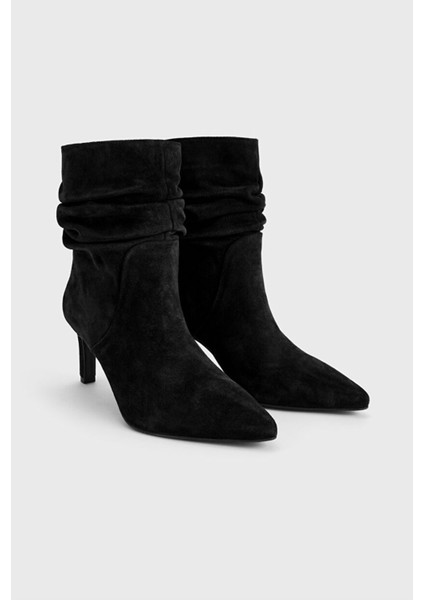 Süet Topuklu Bot Siyah 11644363001 fiyatları