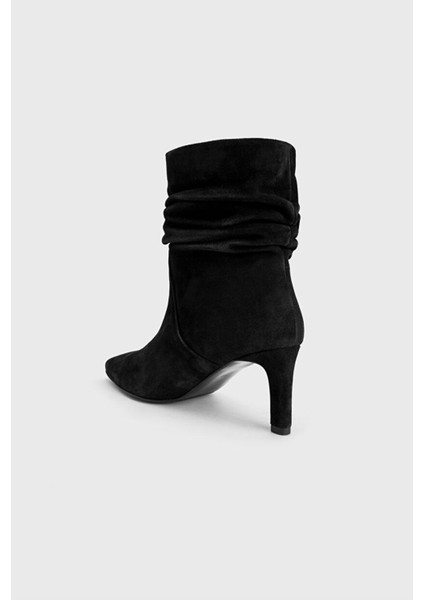 Süet Topuklu Bot Siyah 11644363001 modelleri