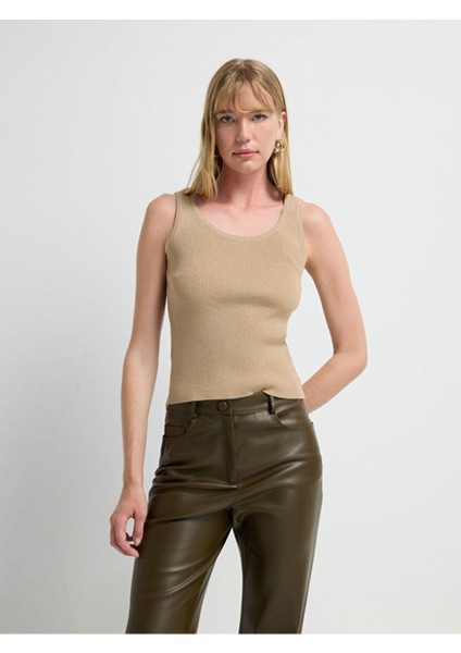 Fitilli Triko Bluz Camel 11545627000 fırsatları