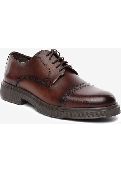 Erkek Kahverengi Hakiki Deri Oxford Ayakkabı 5K1KA18681 fiyatları