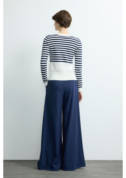 Çizgili Düğmeli Triko Hırka C.kemik 134M2270000