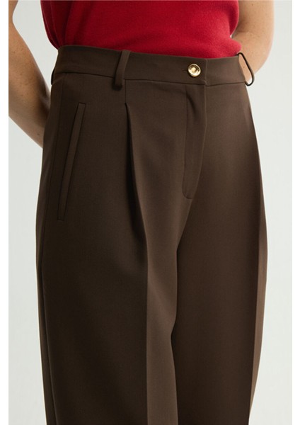 Pileli Cepli Pantolon Kahve 153L9715001 fiyatları