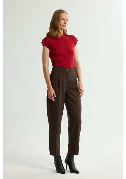 Pileli Cepli Pantolon Kahve 153L9715001 fırsatları