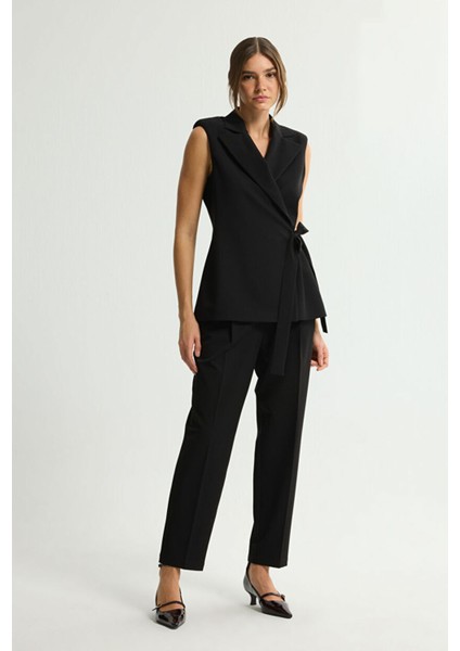 Beli Lastikli Pantolon Siyah 153L8895002 fırsatları