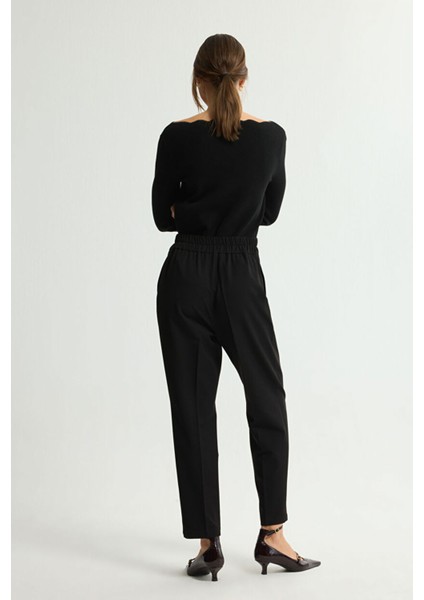 Beli Lastikli Pantolon Siyah 153L8895002