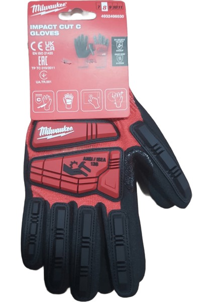 Darbeye ve Kesilmeye Dayanıklı Eldiven C (Seviye 3) 8/m 4932498530 fırsatları