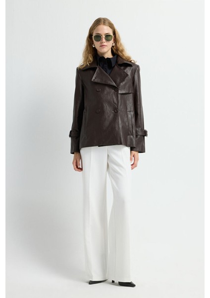 Kısa Trençkot Kahve 17844422001 modelleri