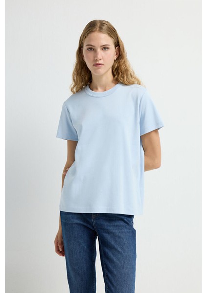 Kısa Kollu Tişört Mavi 17545990000 fırsatları