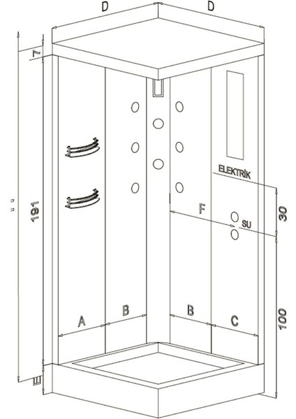 Lidya Tekne Üzeri Kare Kompakt Sistem modelleri