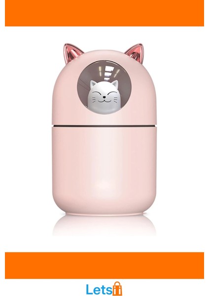 Sevimli Kedi Tasarımlı H2O Nemlendirici Sessiz USB Ile Çalışan Estetik Cihaz modelleri