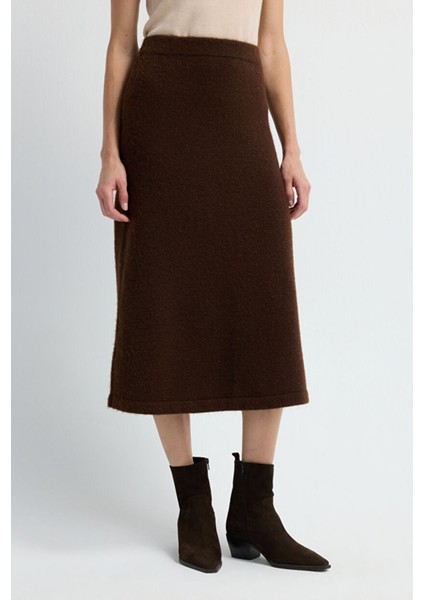 Triko Midi Etek Kahve 12745306000 modelleri