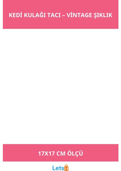 Dantelli Siyah Kedi Kulağı Tacı