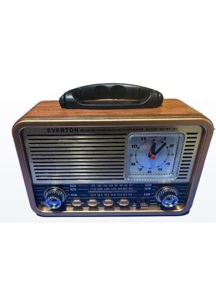 RT-781 Nostaljik Radyo - Analog Saatli, Bluetoothlu, Fm/am/sw, Usb/tf Kart Girişli Şarjlı Müzik Çalar fiyatları