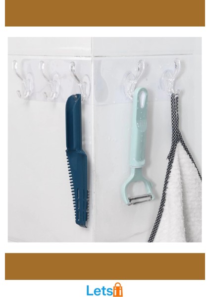 Kendinden Yapışkanlı 5 Kancalı Pratik Askı modelleri