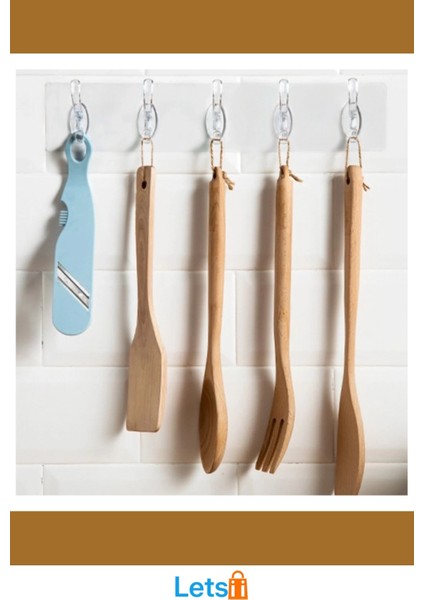 Kendinden Yapışkanlı 5 Kancalı Pratik Askı fırsatları