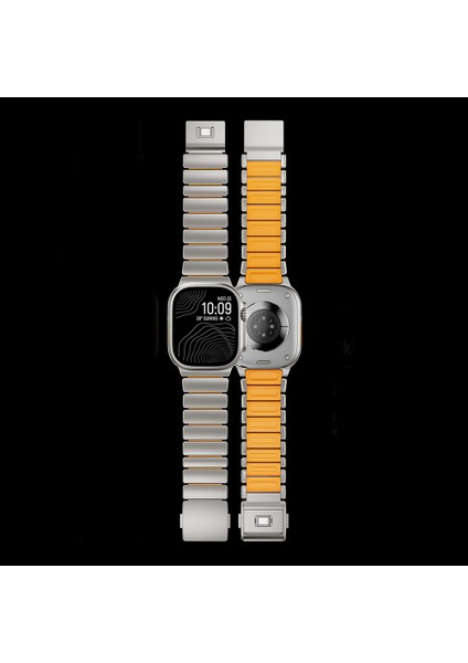 Apple Watch 44MM Silktanium 149 Titanyum Silikon Kordon fırsatları