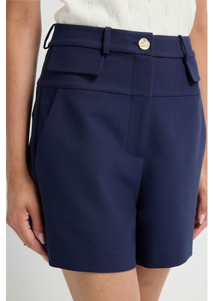 Cep Kapaklı Şort Lacivert 17044296001 indirimleri