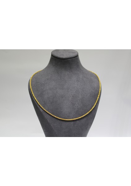 14 Ayar Altın Halat Modeli Zincir Kolye 3.09 gr