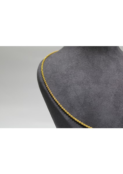 14 Ayar Altın Halat Modeli Zincir Kolye 3.09 gr modelleri