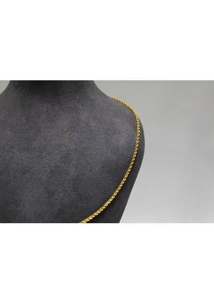 14 Ayar Altın Halat Modeli Zincir Kolye 3.09 gr fırsatları