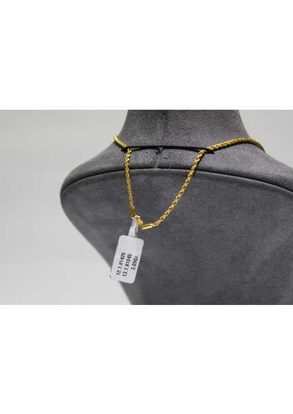 14 Ayar Altın Halat Modeli Zincir Kolye 3.09 gr