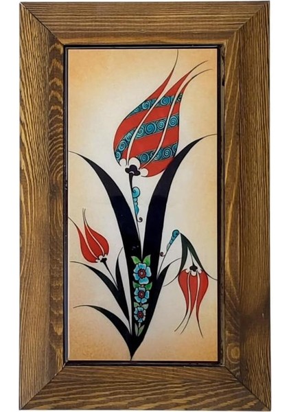 Ahşap Çerçeveli Dekoratif Seramik Tablo, SRMK-2025303