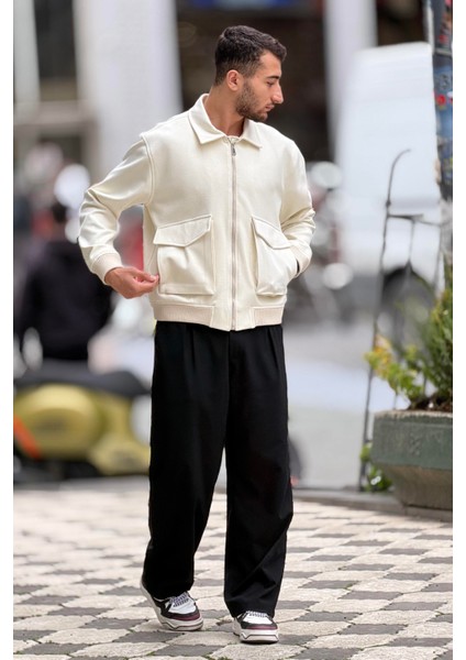 X-2025 Cep Detaylı Fermuarlı Astarlı Kaşe Mont fiyatları