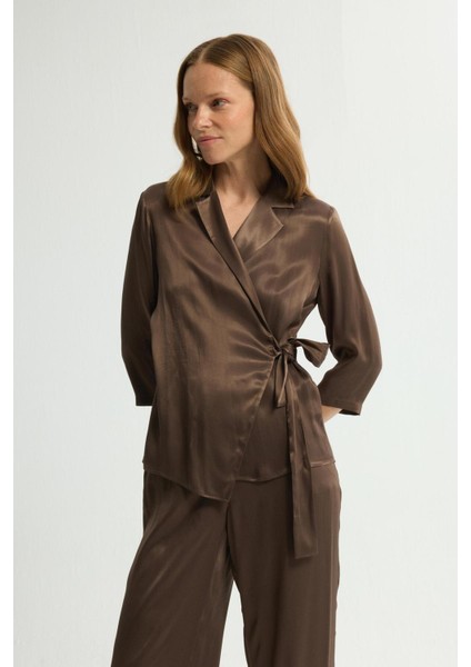 Bol Paça Cepli Pantolon Kahve 153L7821018 indirimleri