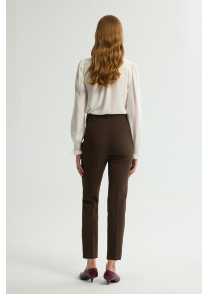 Yırtmaç Detaylı Pantolon Kahve 153L9239002 indirimleri