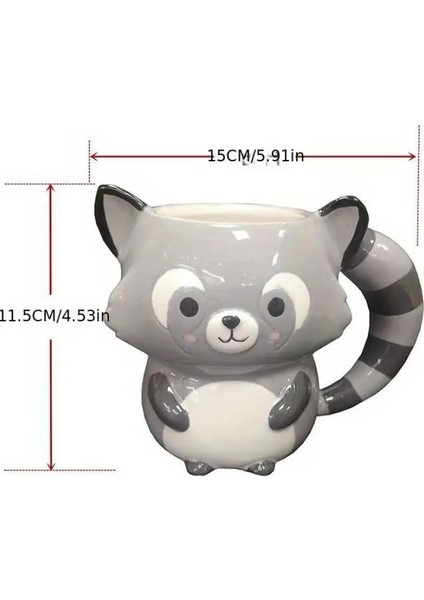3D Rakun Seramik Kahve Fincanı fiyatları