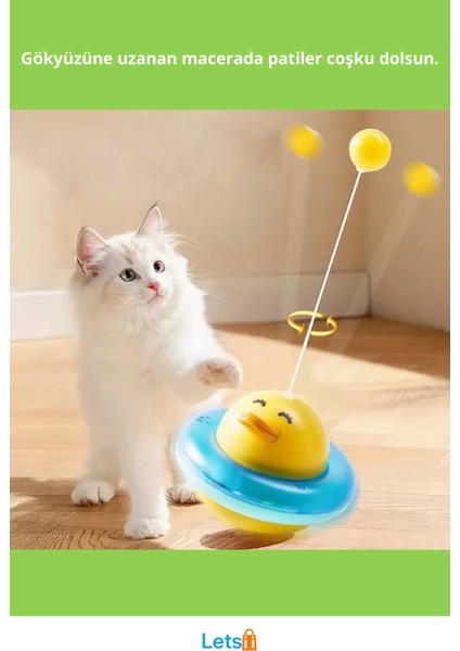 Ufo Şekilli Sevimli Ördek Kedi Oyuncağı ile Eğlenceli Oyun Deneyimi fiyatları