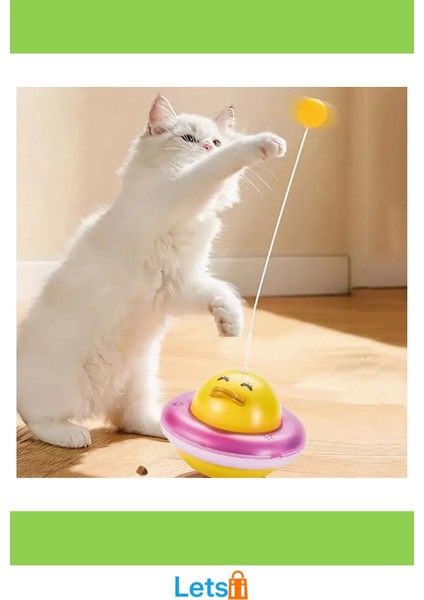 Ufo Şekilli Sevimli Ördek Kedi Oyuncağı ile Eğlenceli Oyun Deneyimi fırsatları