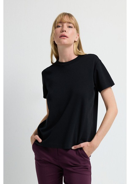 Kısa Kollu Tişört Siyah 17545990000 fırsatları