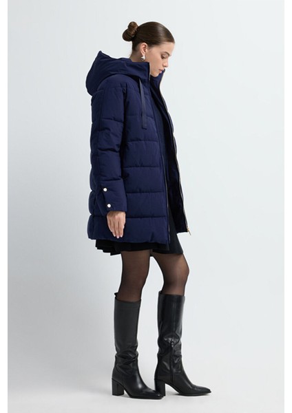 Kapüşonlu Şişme Mont Lacivert 15245280000 fırsatları