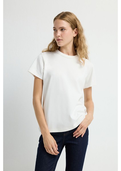 Kısa Kollu Tişört Kemik 17545990000 fırsatları