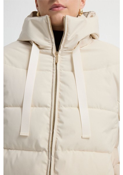 Kapüşonlu Şişme Mont Vanilya 15245280000 fiyatları