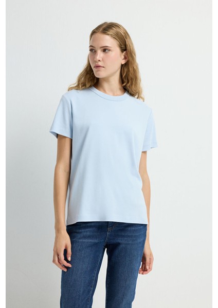 Kısa Kollu Tişört Mavi 17545990000