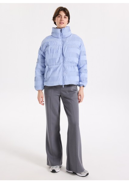 D5WL-MNT3795 Mavi Düz Kadın Mont fiyatları