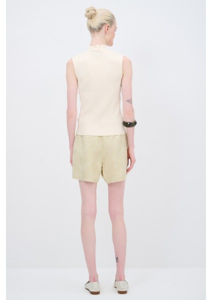 Balıkçı Yaka Kolsuz Triko Kazak Vanilya 13942855001 indirimleri