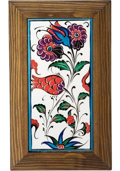 Ahşap Çerçeveli Dekoratif Seramik Tablo, SRMK-2025306