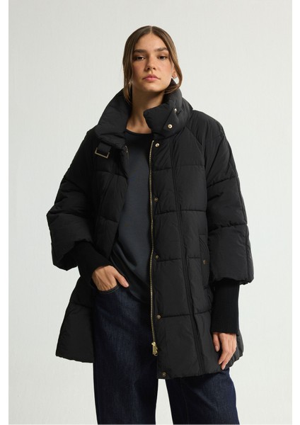 Ribana Detaylı Şişme Mont Siyah 152L9395000 fırsatları