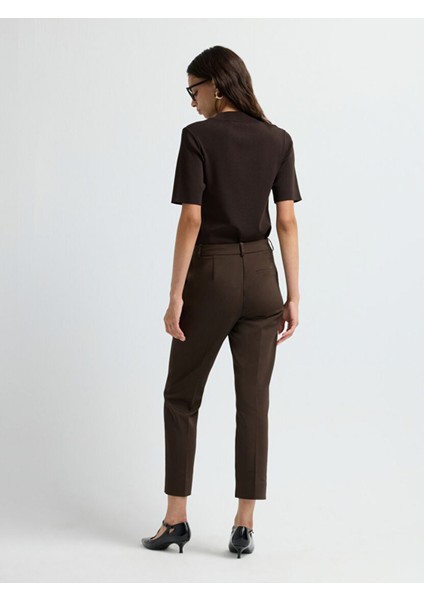 Paçası Yırtmaçlı Yandan Cepli Pantolon Kahve 15326539168 indirimleri