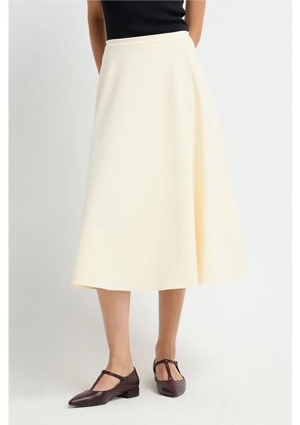 Gabardin A Kesim Etek Vanilya 12745705000 fiyatları