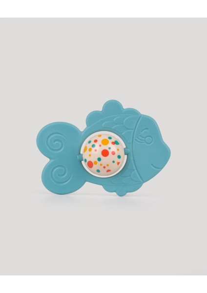 Arkadaşım Balık Diş Kaşıyıcı Çıngırak-Turkuaz