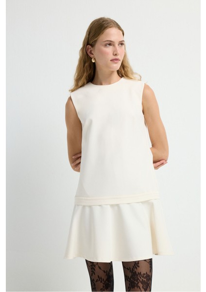 Düz Elbise Vanilya 12445738000 fırsatları