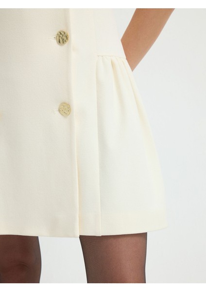 Kruvaze Kısa Kollu Elbise Kemik 12442934004 indirimleri