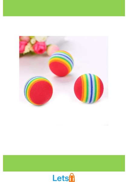 Yumuşak Dayanıklı Sünger Kedi Köpek Oyun Topu 4 Adet modelleri