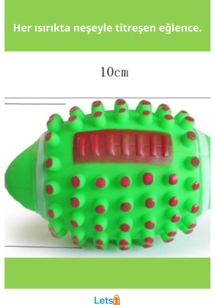 Dikenli Sesli Köpek Diş Kaşıma Topu Dayanıklı ve Eğlenceli fiyatları